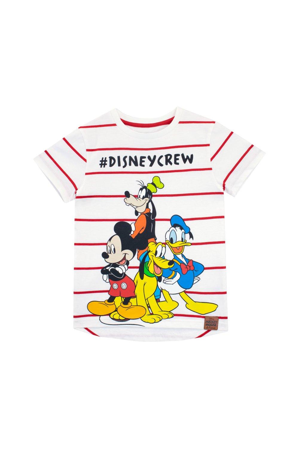 Футболка «Дональд Дак Плутон Гуфи и Микки Маус» Disney, белый новый оригинальный магазин диснея дональд дак дейзи дак костюм шапка плюшевый косплей