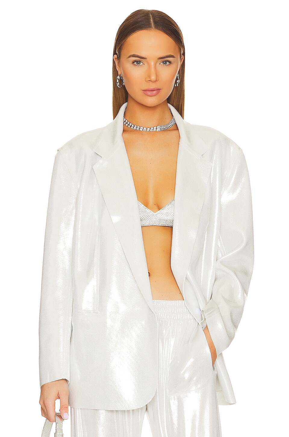 

Пиджак Norma Kamali Oversized Double Breasted, цвет Pearl