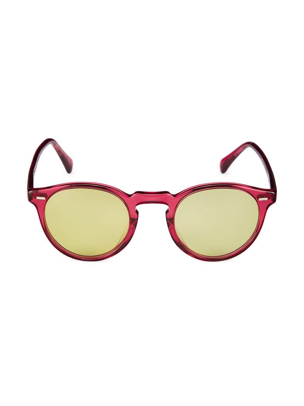 

Круглые солнцезащитные очки из ацетата 47 мм Oliver Peoples, бордовый