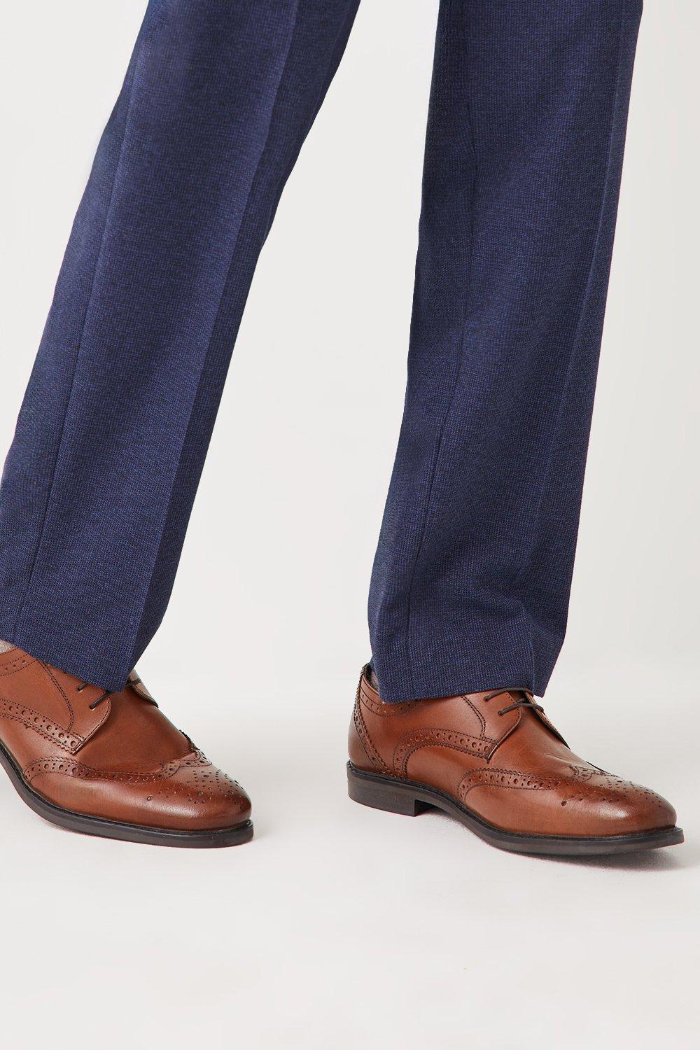 Кожаные броги Glenn Wingtip на шнуровке Debenhams, коричневый кожаные туфли airsoft comfort на шнуровке debenhams коричневый