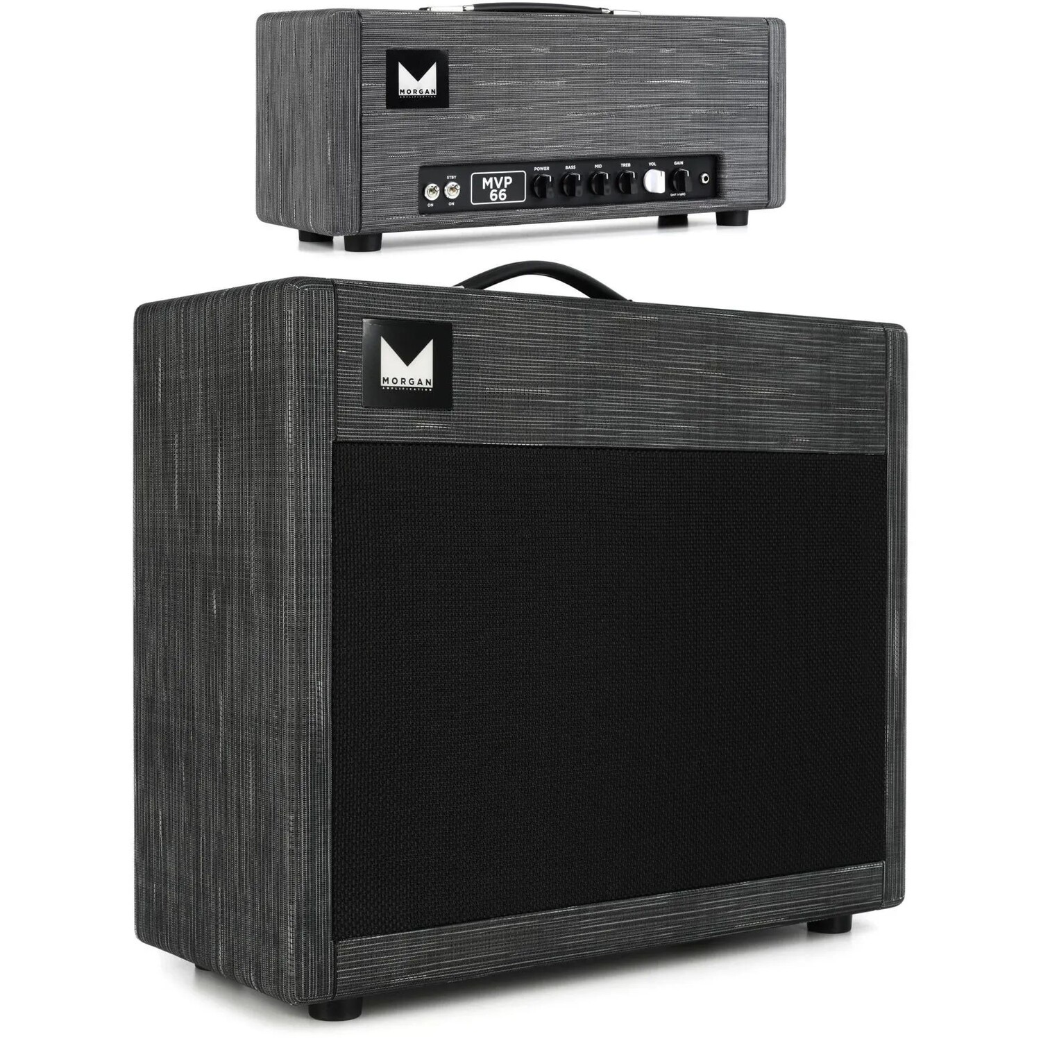 

Morgan Amps MVP 66 50-ваттная ламповая головка с 75-ваттным кабинетом 1x12 — Twilight