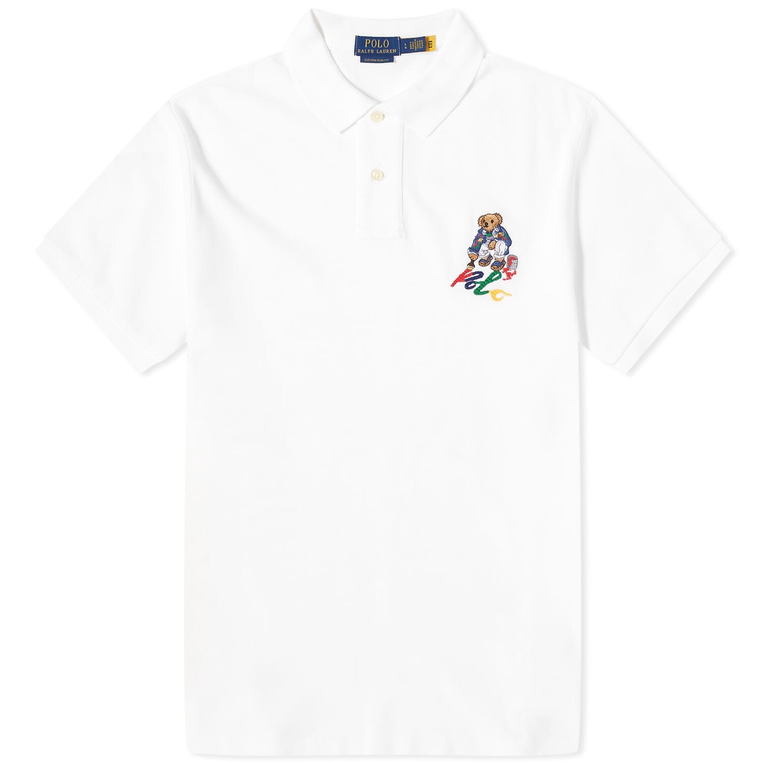 

Рубашка Polo Ralph Lauren Painting Bear Polo, белый