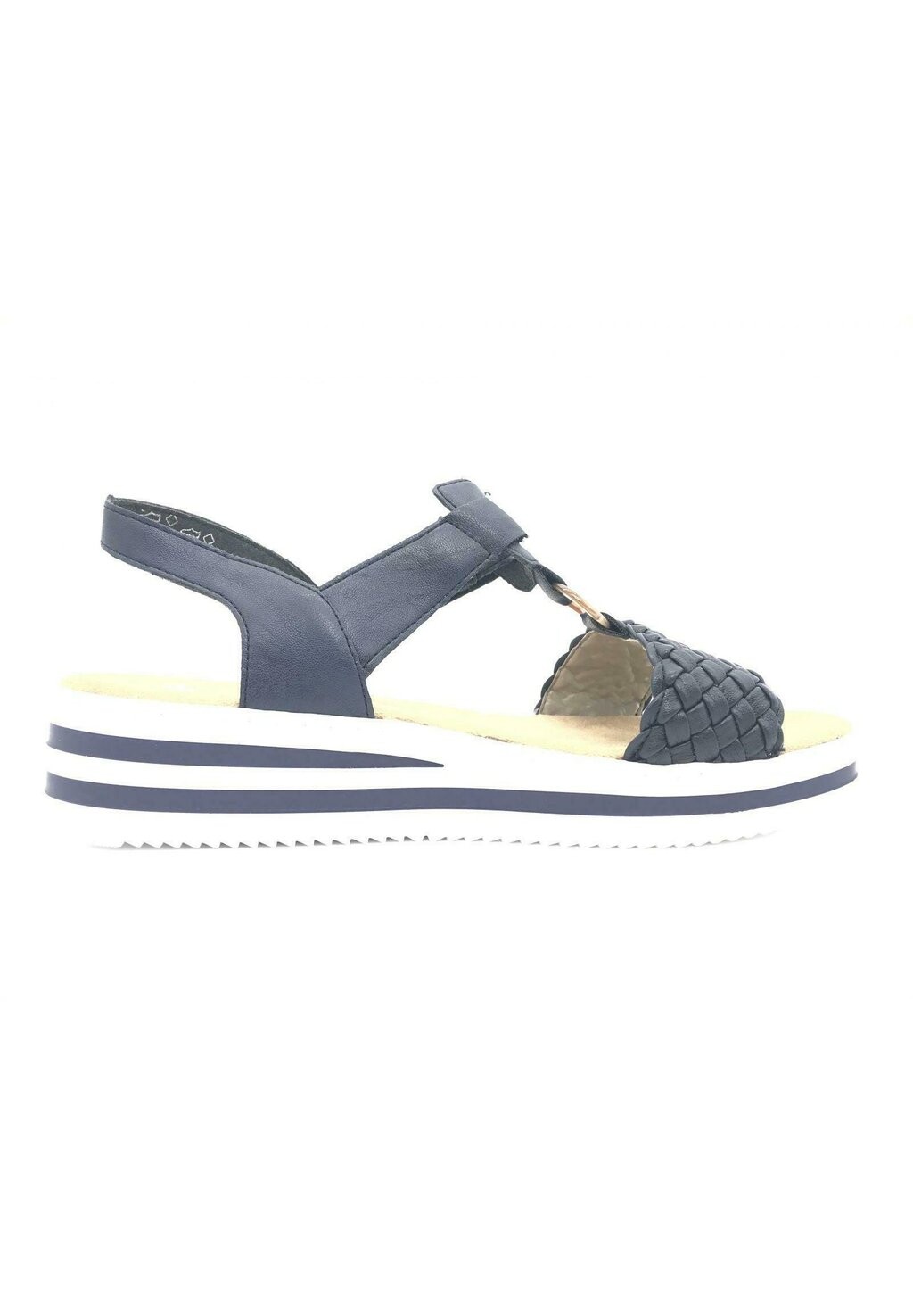 

Босоножки с ремешком Rieker, цвет blau