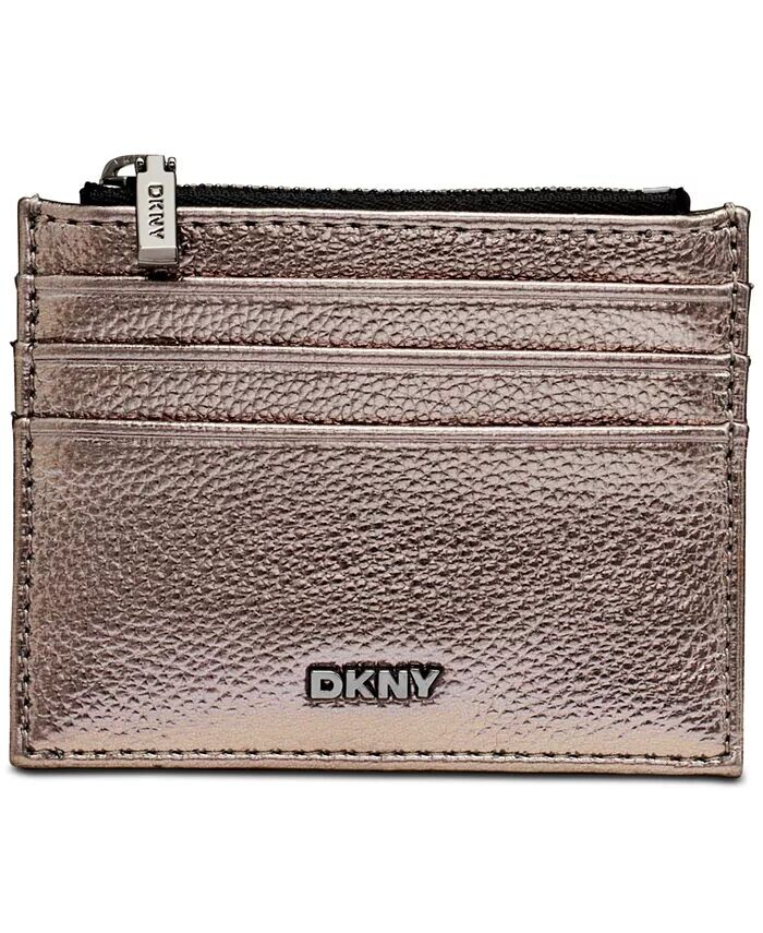 

Металлизированный футляр для карточек Ashlyn Dkny, серебряный