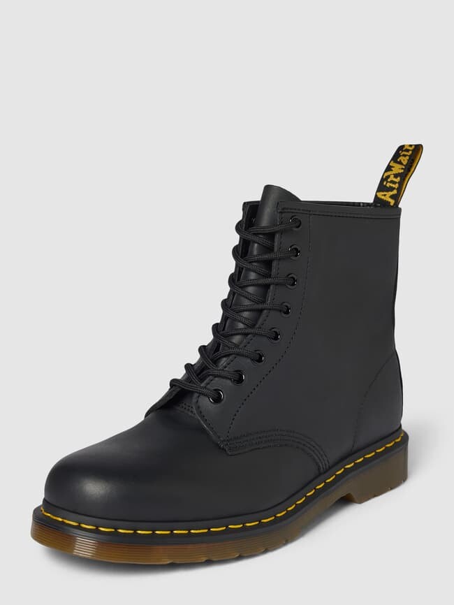 

Кожаные ботинки с лейблом Dr. Martens, черный