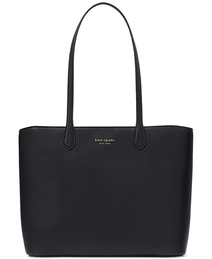 

Большая кожаная сумка-тоут Veronica kate spade new york, черный