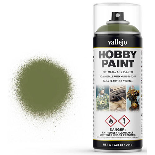 

Миниатюра Vallejo Fantasy Color Aerosol Primer: Goblin Green (400ml)