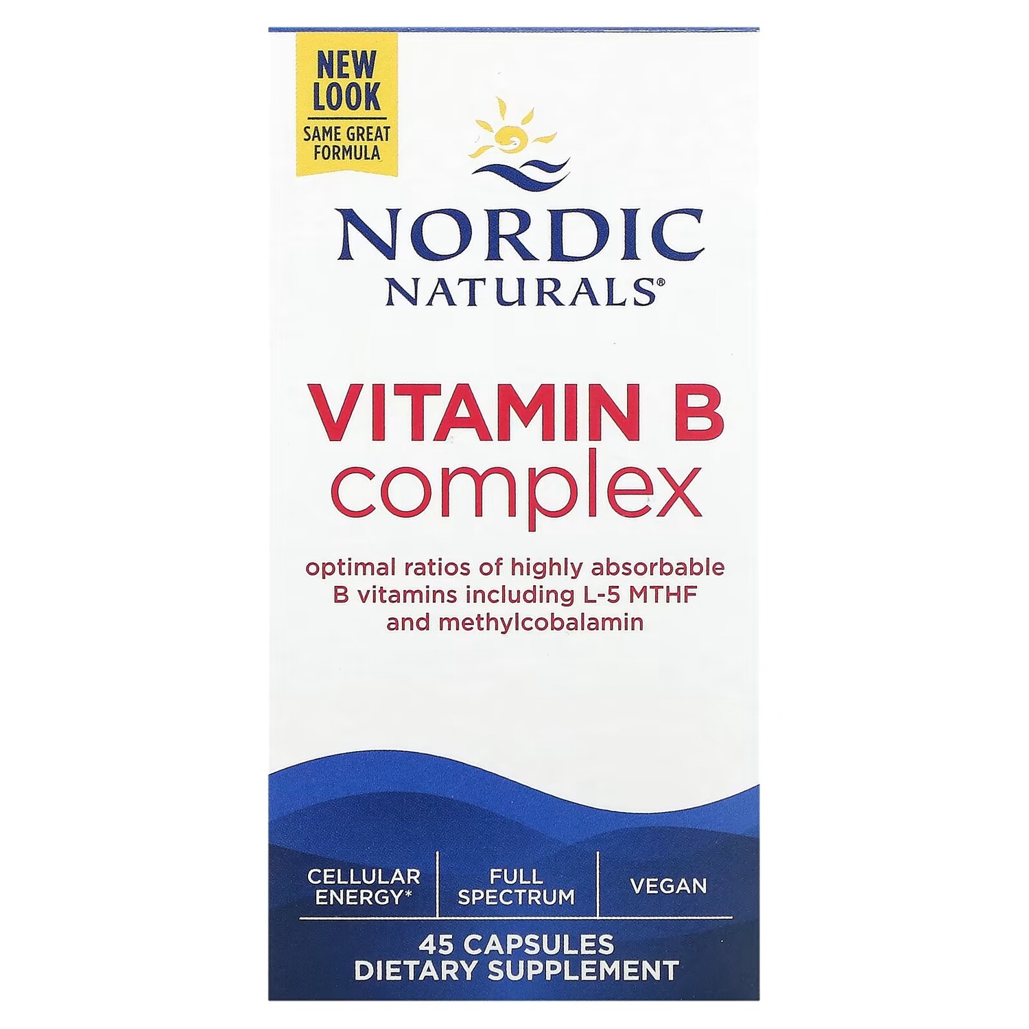 

Витаминный комплекс Nordic Naturals группы В, 45 капсул