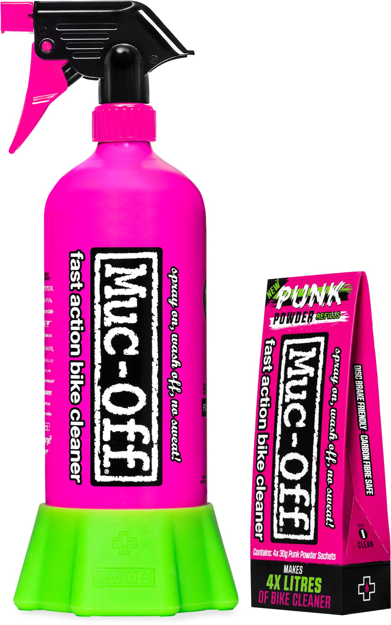 Средство для чистки велосипедов Punk Powder — набор бутылок Muc-Off аксессуары muc off frame protection kit dh enduro trail punk