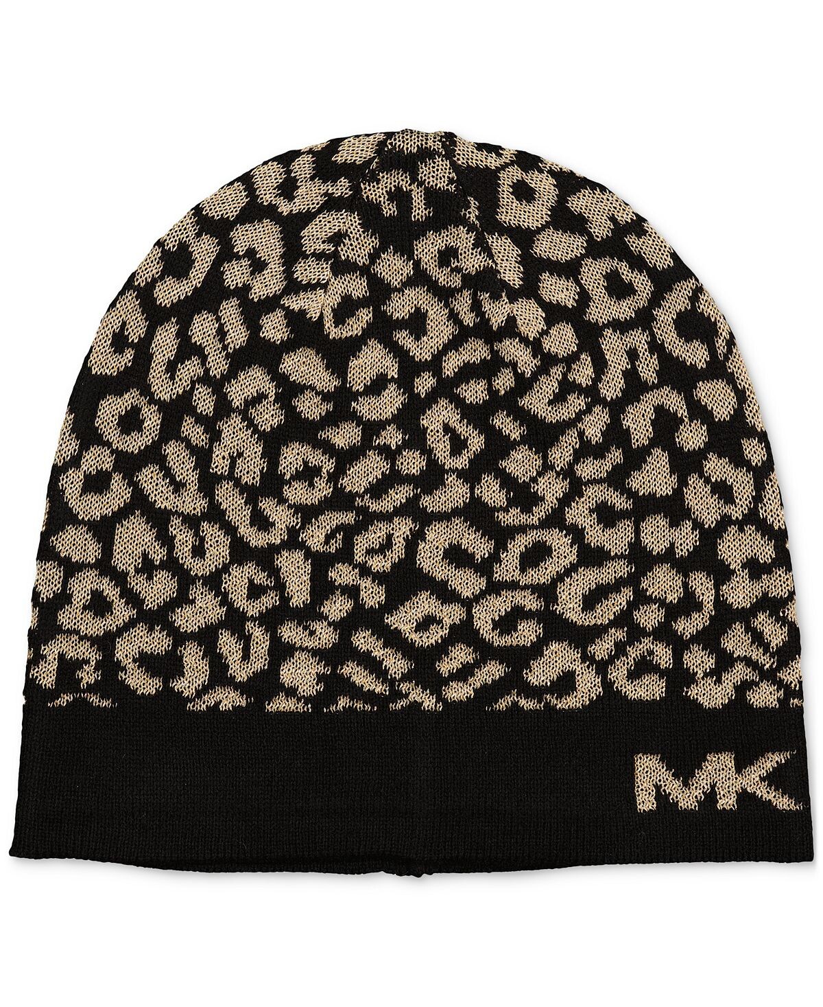 

Женская шапка-бини металлик с леопардовым принтом Michael Kors