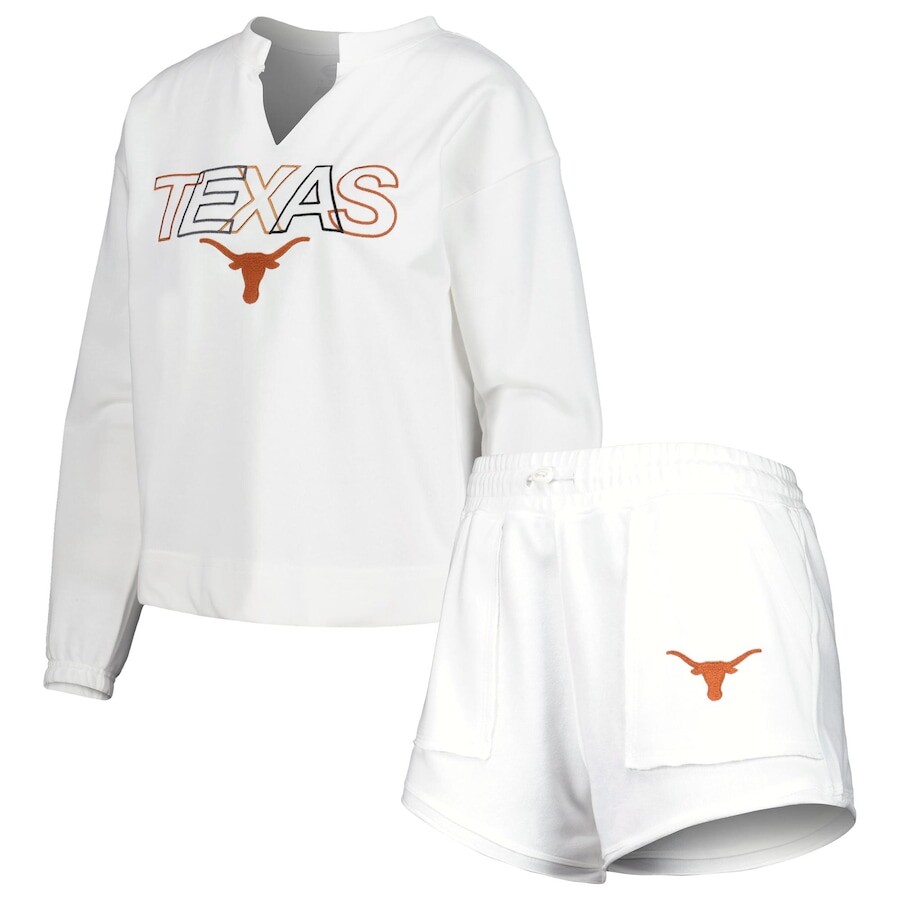 

Пижамный комплект Concepts Sport Texas Longhorns, белый