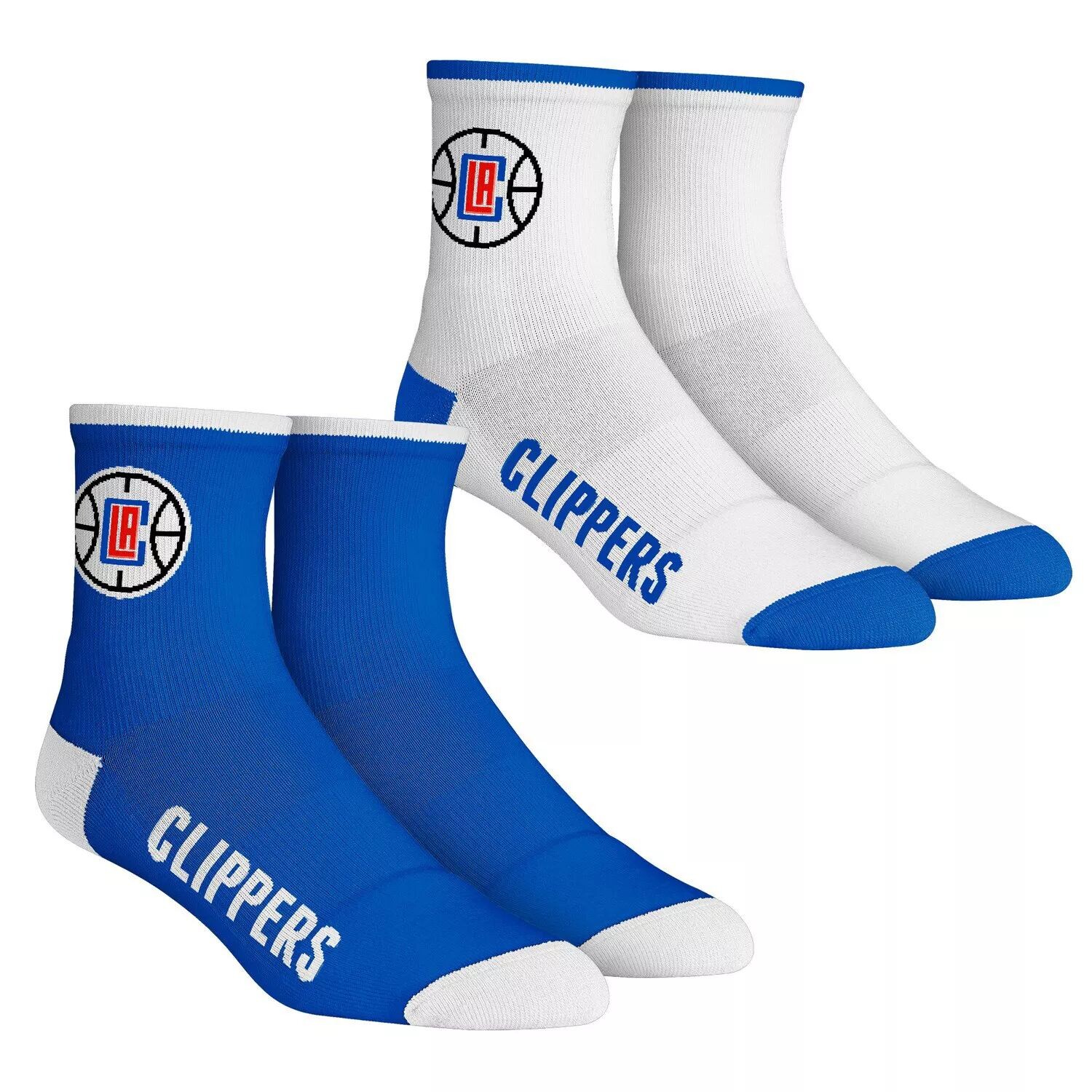 

Комплект из 2 носков Youth Rock Em LA Clippers Core Team из двух четвертьдлинных носков Unbranded
