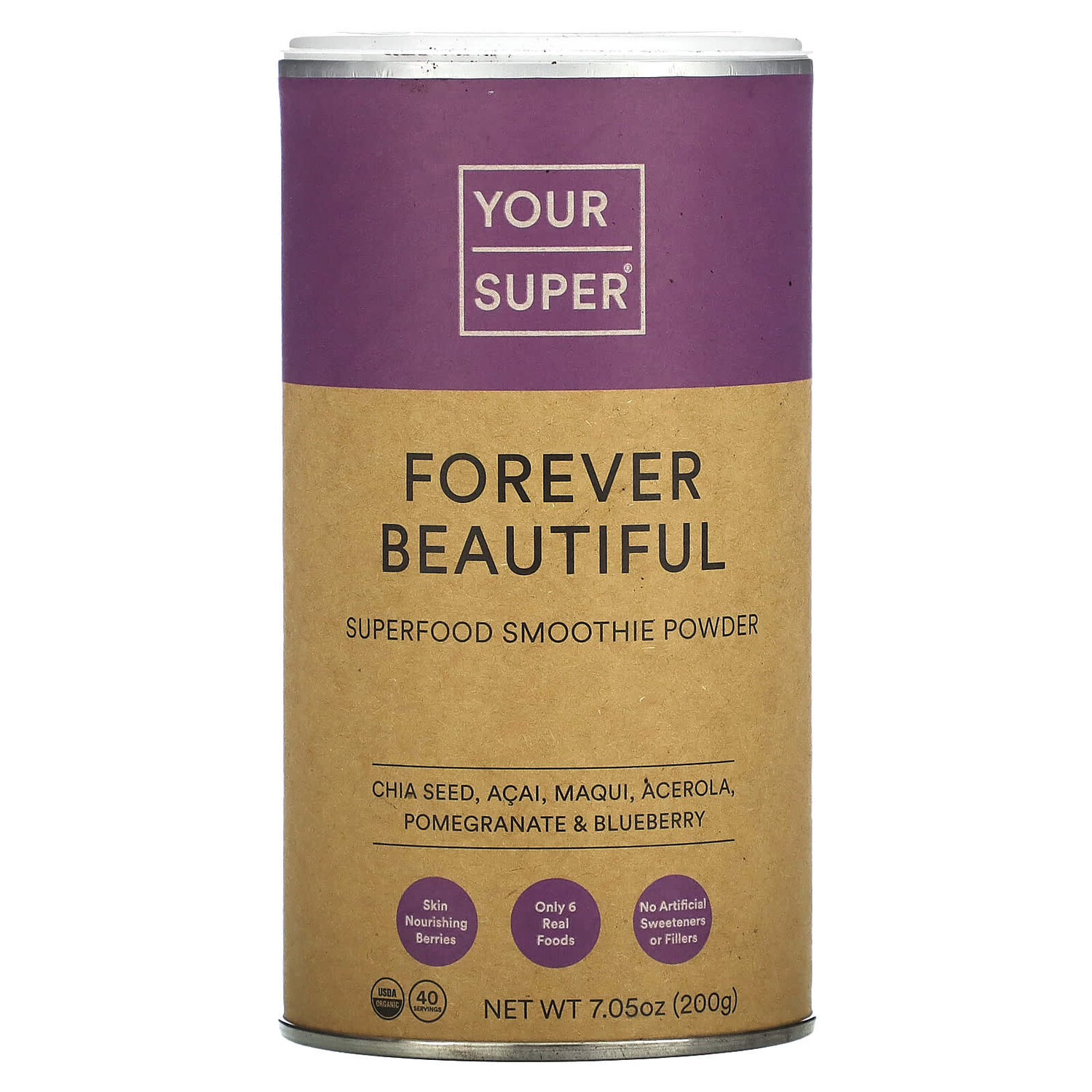 

Forever Beautiful, Superfood Smoothie Powder, 7.05 oz (200 g), Your Super