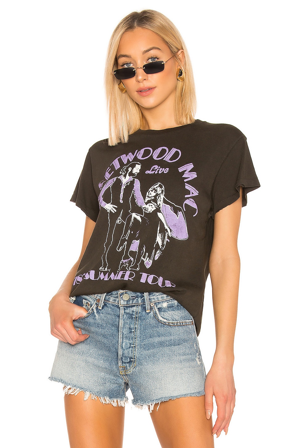 Футболка Madeworn Fleetwood Mac '78 Summer Tour, цвет Dirty Black