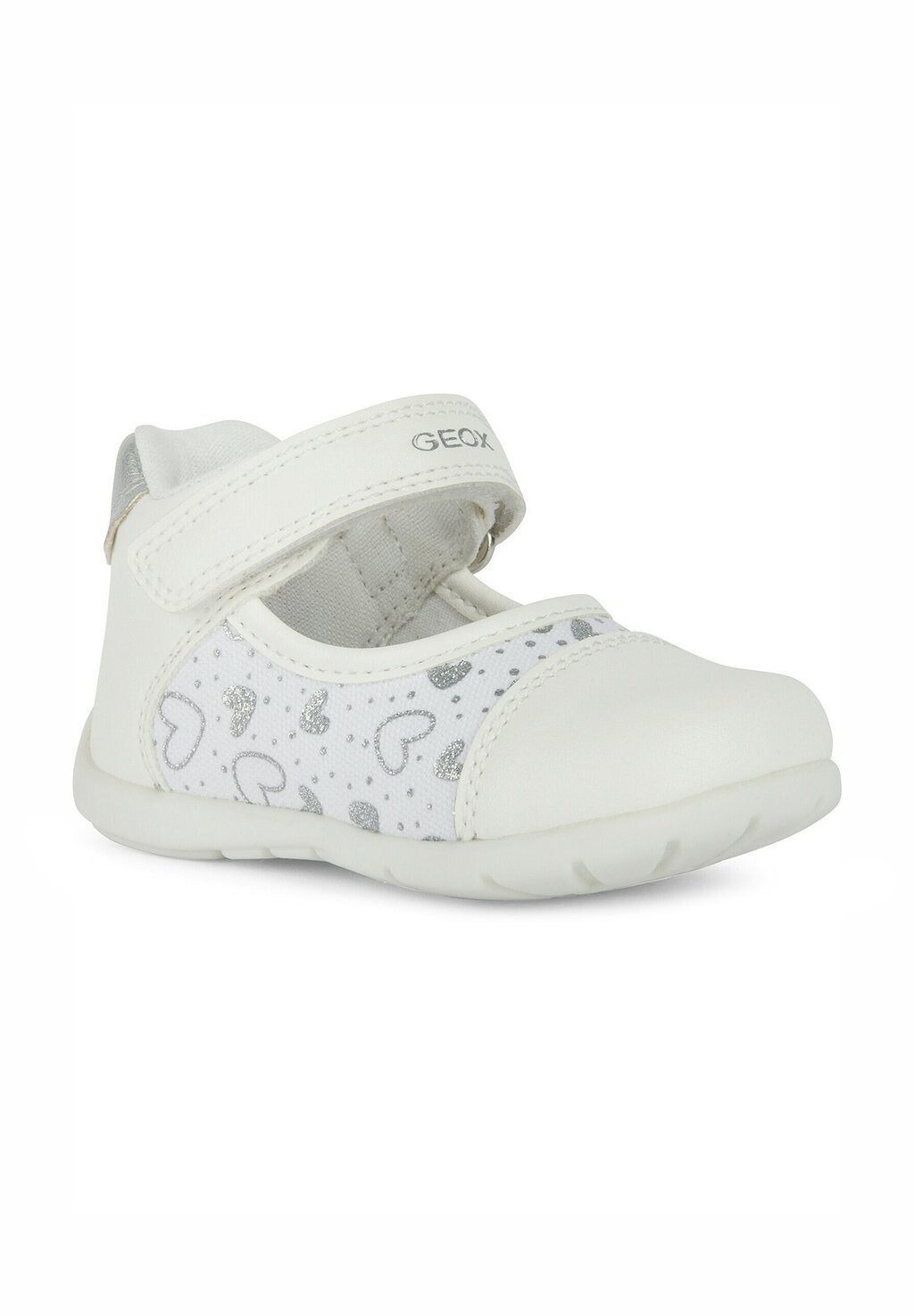 

Туфли на липучке ELTHAN Geox, цвет white silver