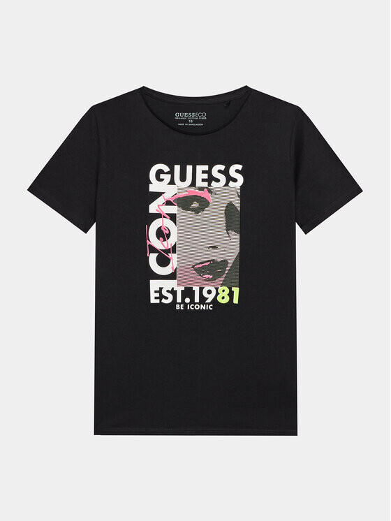 

Футболка оверсайз Guess, черный