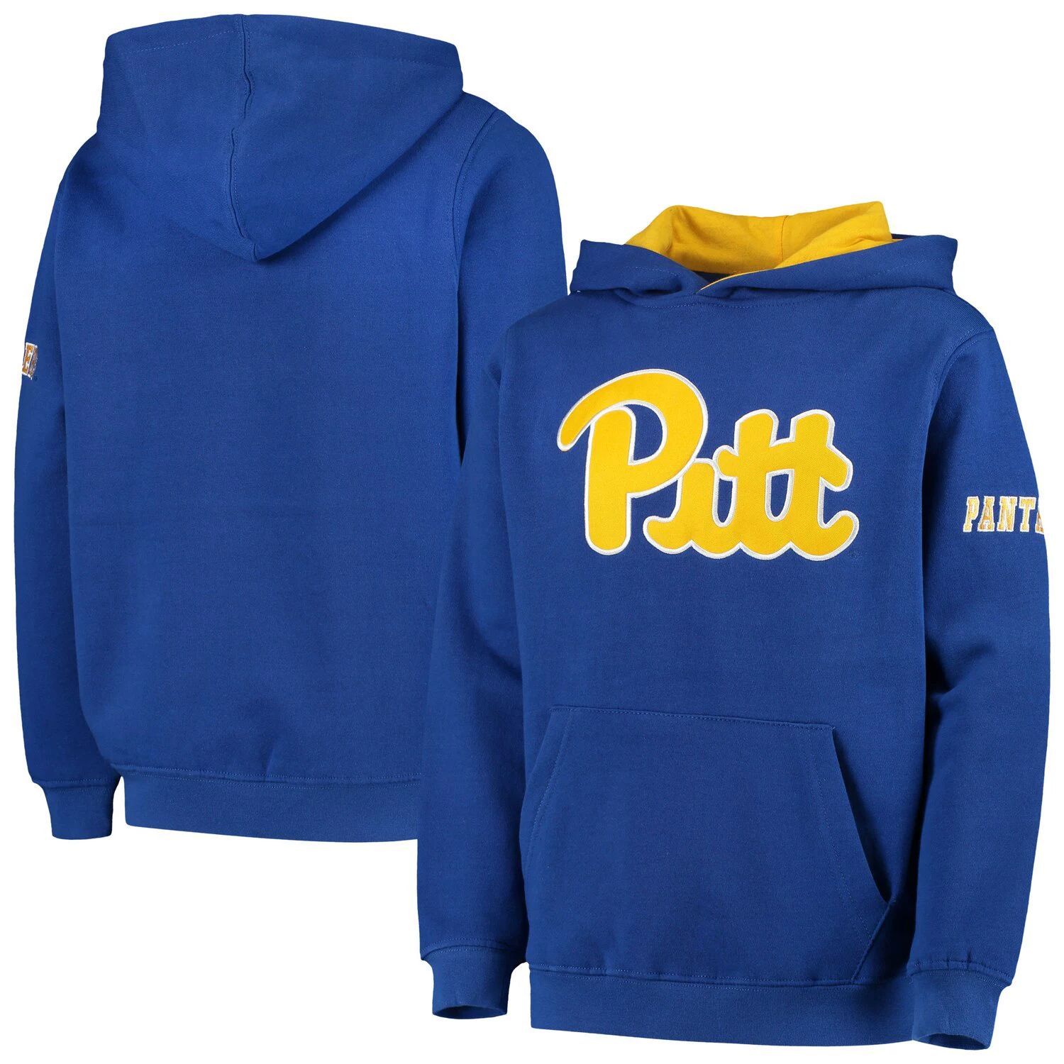 цена Молодежный пуловер с капюшоном и большим логотипом Royal Pitt Panthers Unbranded
