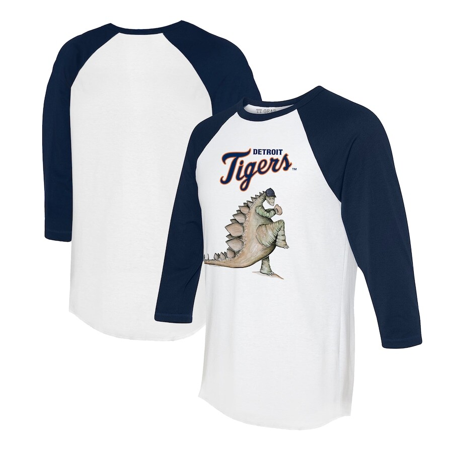 

Футболка с длинным рукавом Tiny Turnip Detroit Tigers, белый