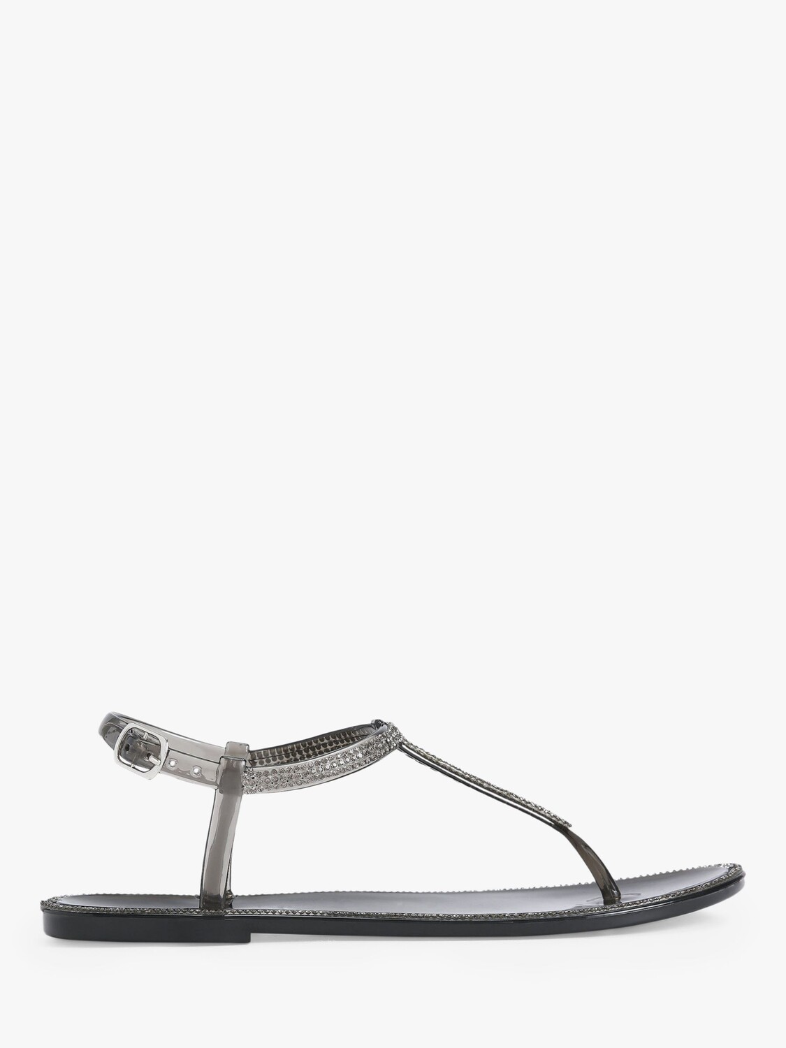 

Сандалии на плоской подошве с блестками Carvela, черные