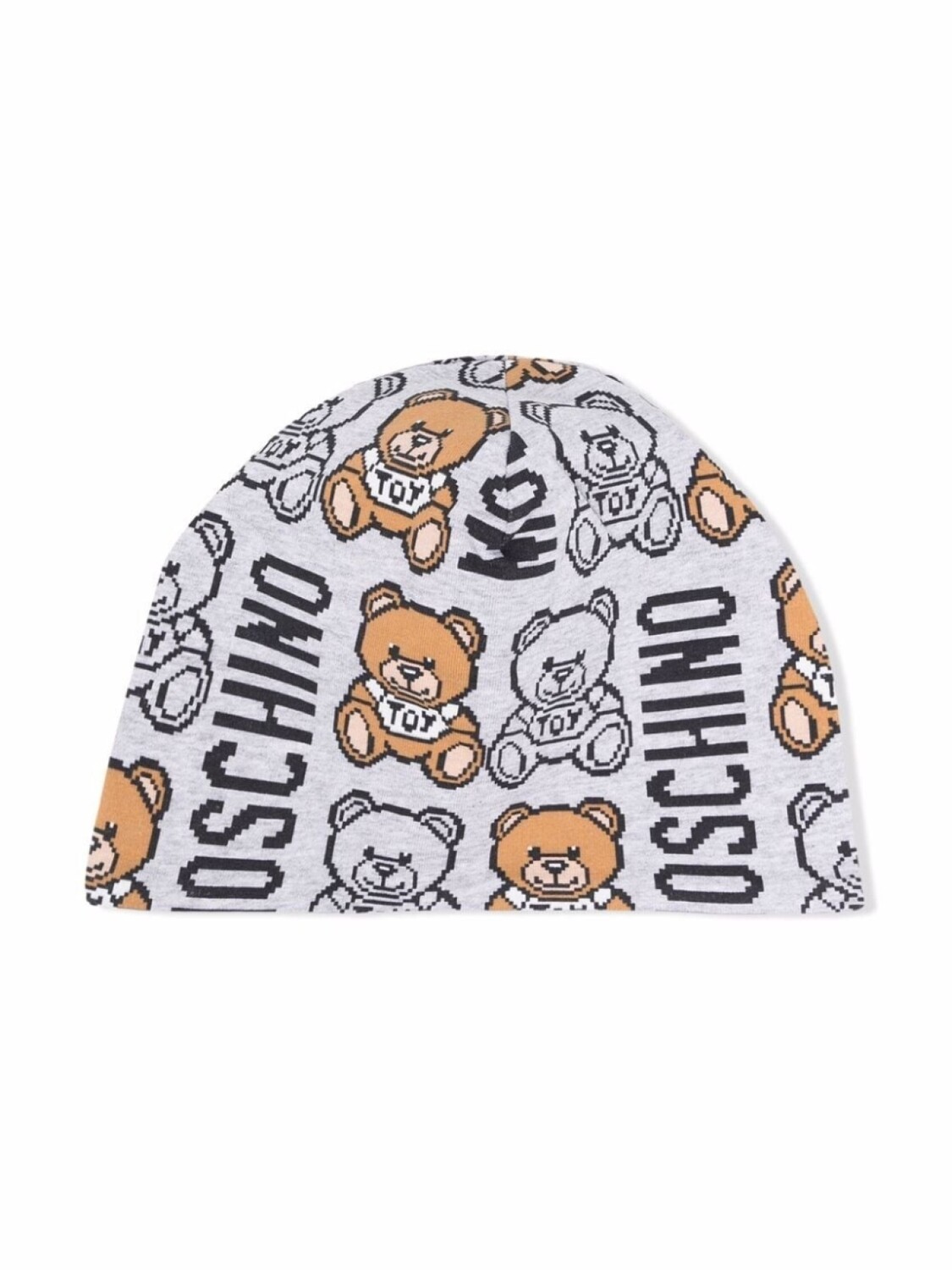 

Moschino Kids шапка бини Teddy Bear, серый