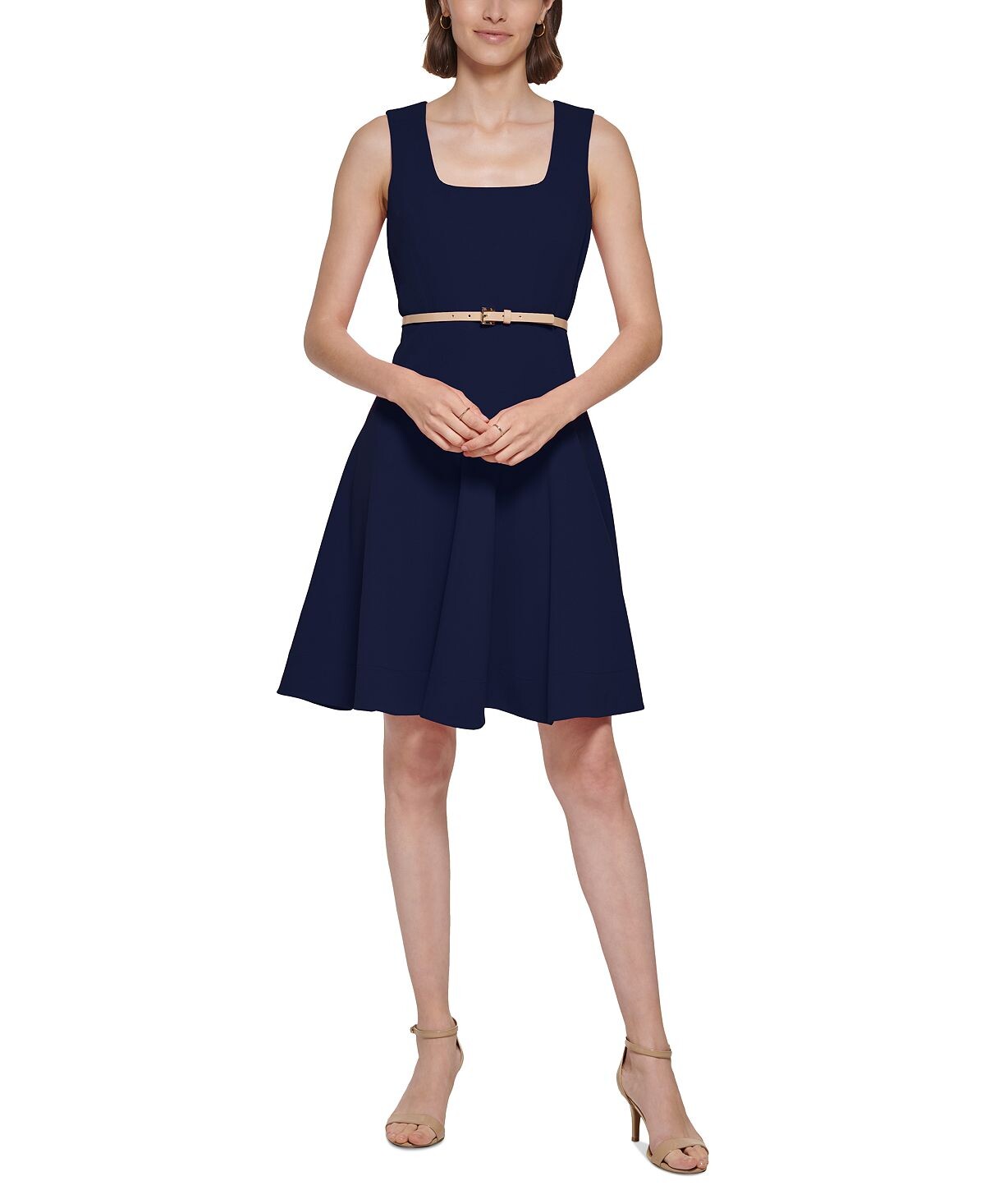 

Миниатюрное расклешенное платье с поясом Tommy Hilfiger