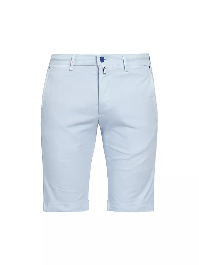 

Шорты из эластичного хлопка Kiton, цвет blue heavenly