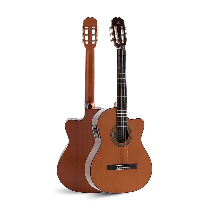 цена Акустическая гитара Admira MALAGA-ECF Electrified Series Cutaway Cedar Top 6-String Classical Acoustic-Electric Guitar