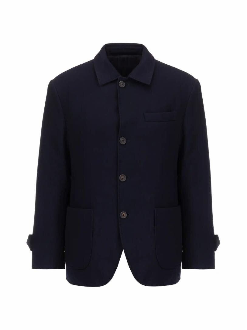 

Однобортное пальто Brunello Cucinelli, Черный
