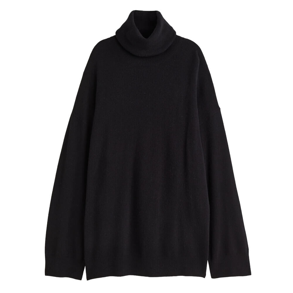 

Свитер H&M Premium Selection Cashmere Turtleneck, черный