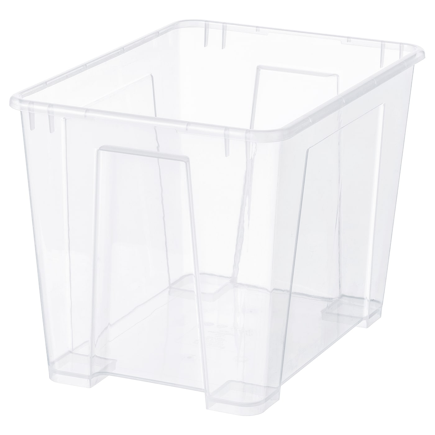 SAMLA САМЛА Контейнер, прозрачный, 39x28x28 см/22 л IKEA контейнер для вещей с крышкой икеа самла samla 39x28x14 см 11 л прозрачный 39389132