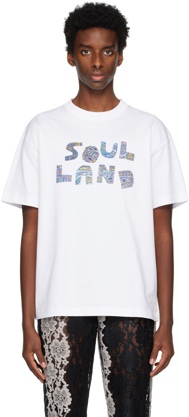 

Белая футболка с \огурцами\"" Soulland, Белый