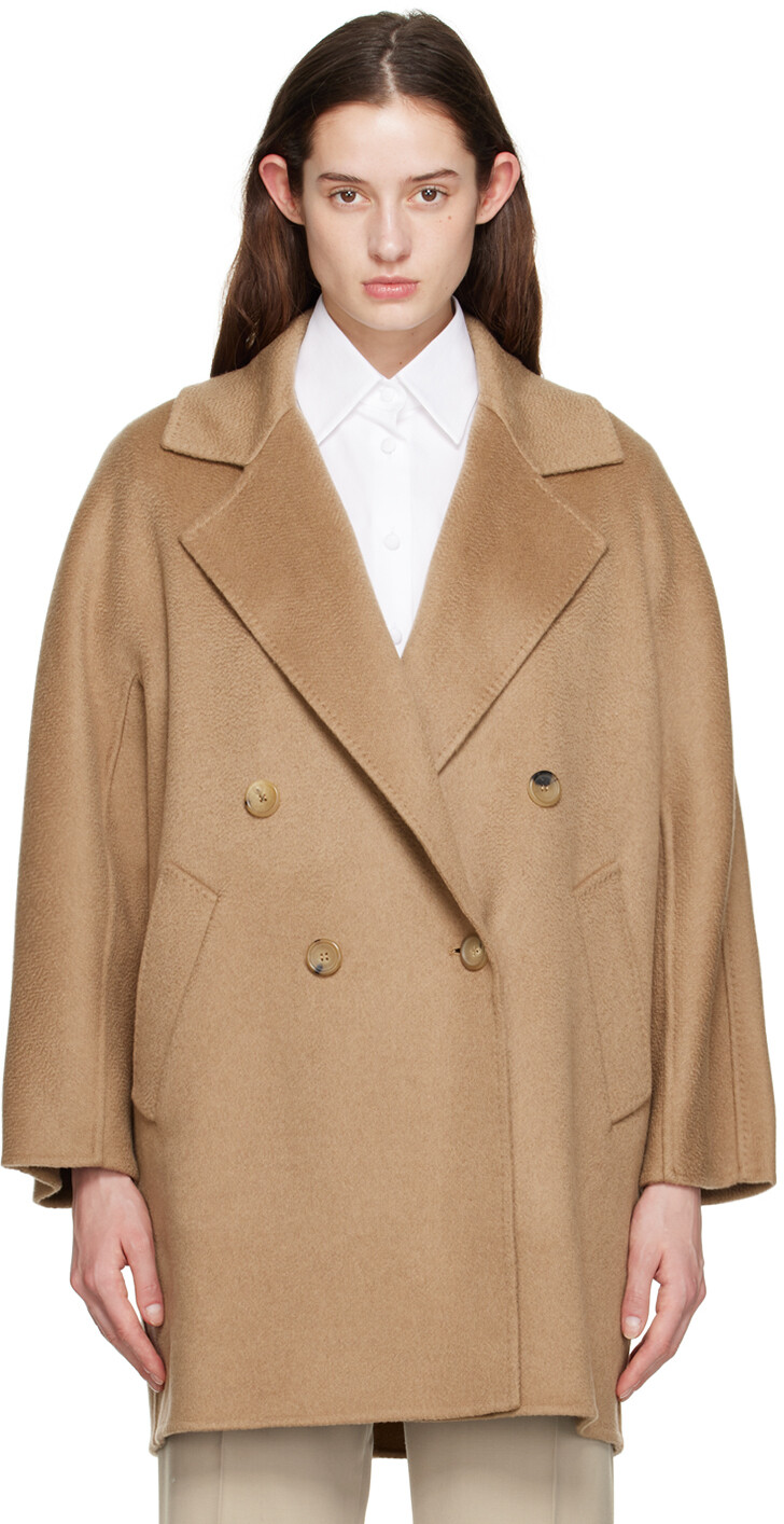 

Светло-коричневое пальто Quai Max Mara