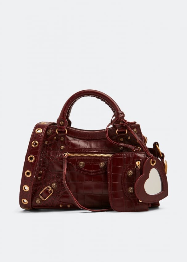 

Сумка BALENCIAGA Neo Cagole XS top handle bag, бордовый