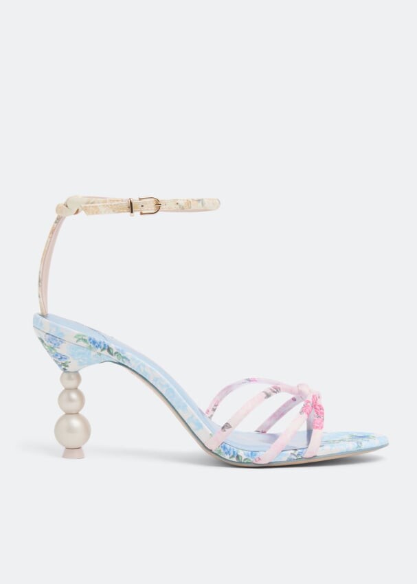 

Сандалии SOPHIA WEBSTER x LoveShackFancy Pixie Pearl mid sandals, розовый