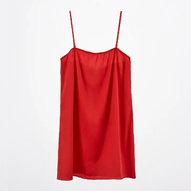 

Платье Zara Short Satin, красный