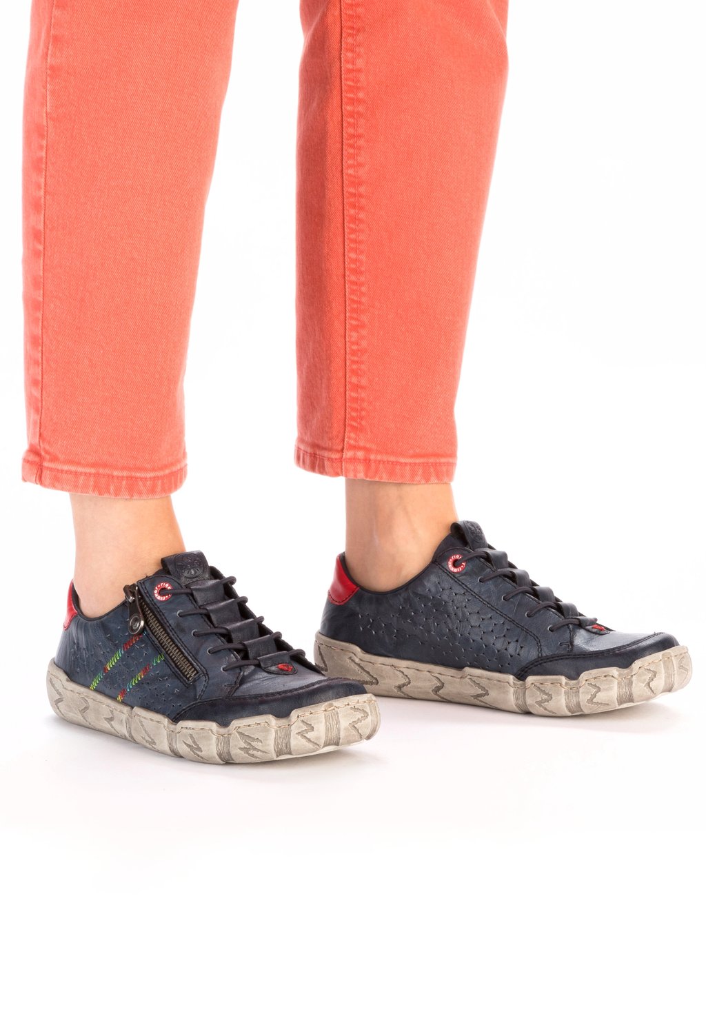 Спортивные туфли на шнуровке HALBSCHUHE Rieker, цвет blau