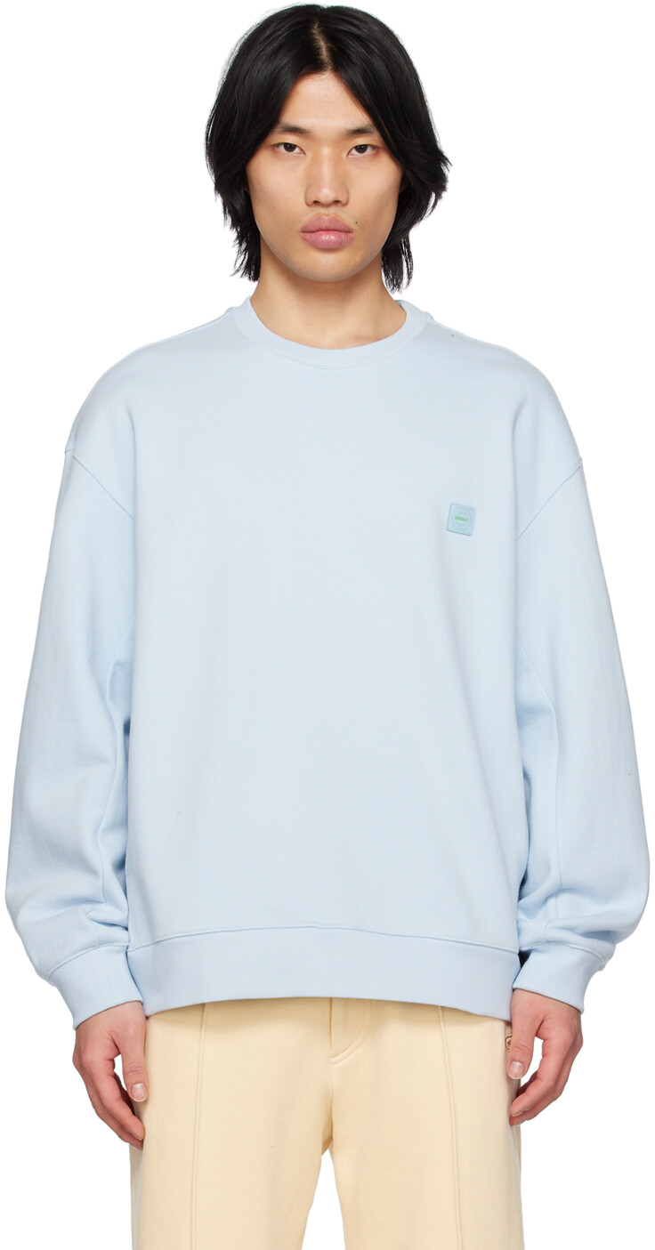 

Синий свитшот с вышивкой Solid Homme