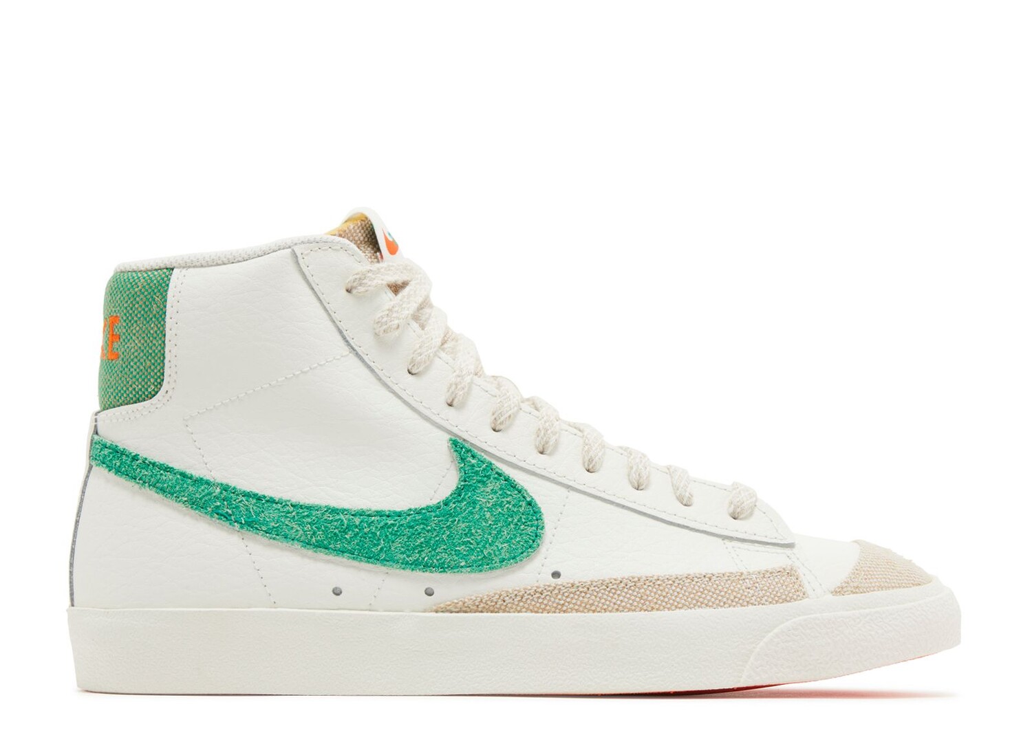 

Кроссовки Nike Blazer Mid '77 Vintage 'Sail Stadium Green', белый, Белый;серый