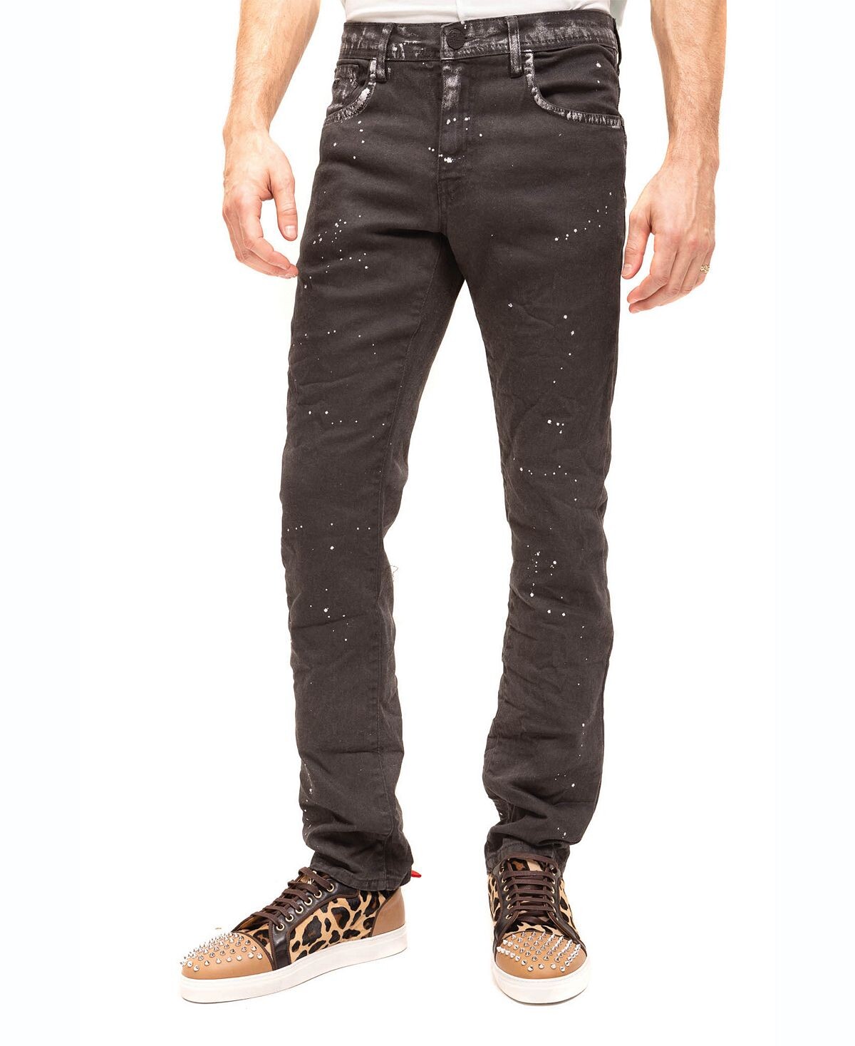 

Мужские джинсы modern splatter denim RON TOMSON, черный
