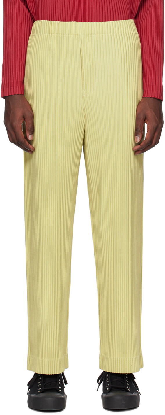 

Бежевые брюки Monthly Color January Homme Plissé Issey Miyake, Бежевый