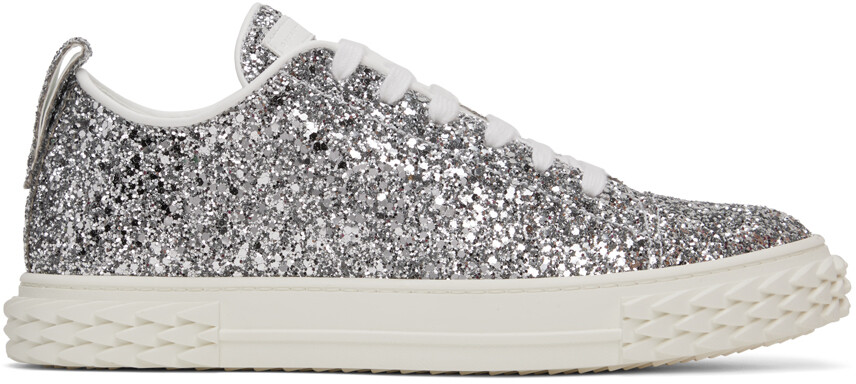

Серебряные кроссовки Haly Giuseppe Zanotti