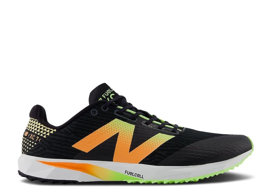 

Кроссовки New Balance FuelCell XC7 V5, цвет Black Bleached Lime Glow