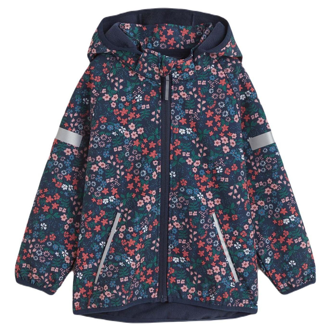 

Куртка H&M Water-resistant Softshell Floral, темно-синий