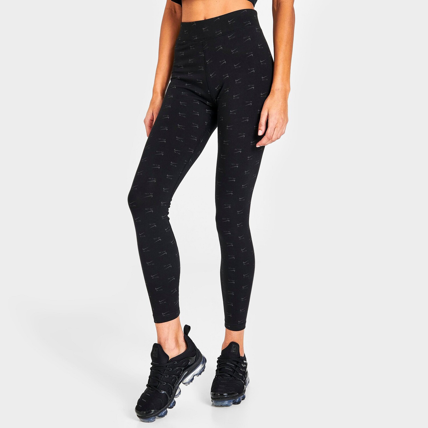 

Женские леггинсы с высокой талией Nike Air Allover Print, черный