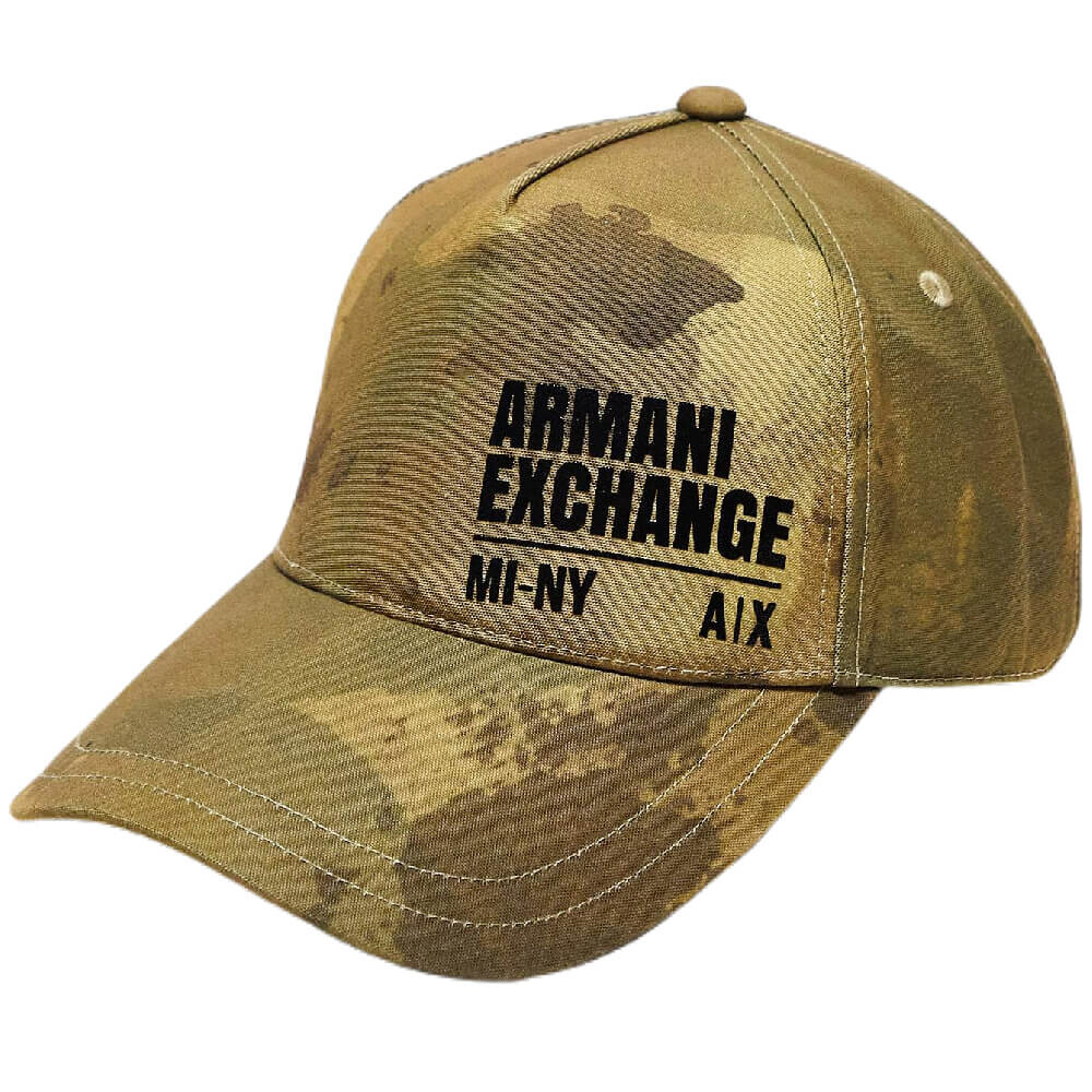 

Кепка Armani Exchange Camo Print Baseball, хаки