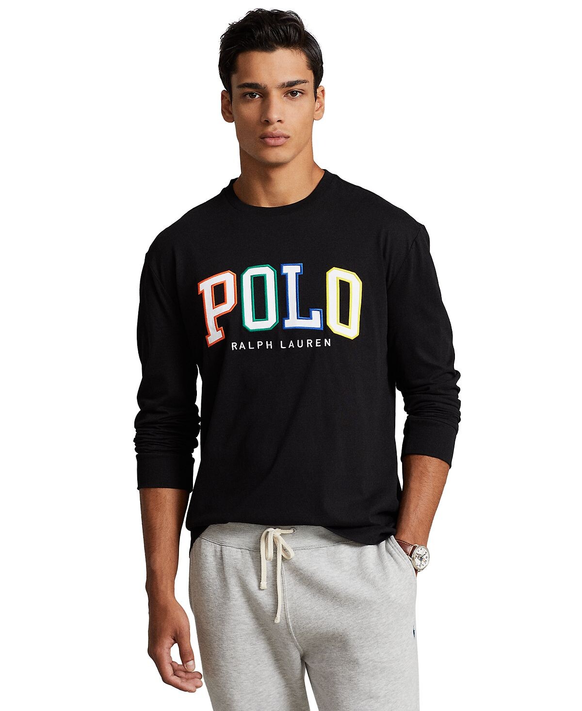 

Мужская классическая футболка из джерси с логотипом Polo Ralph Lauren, мульти