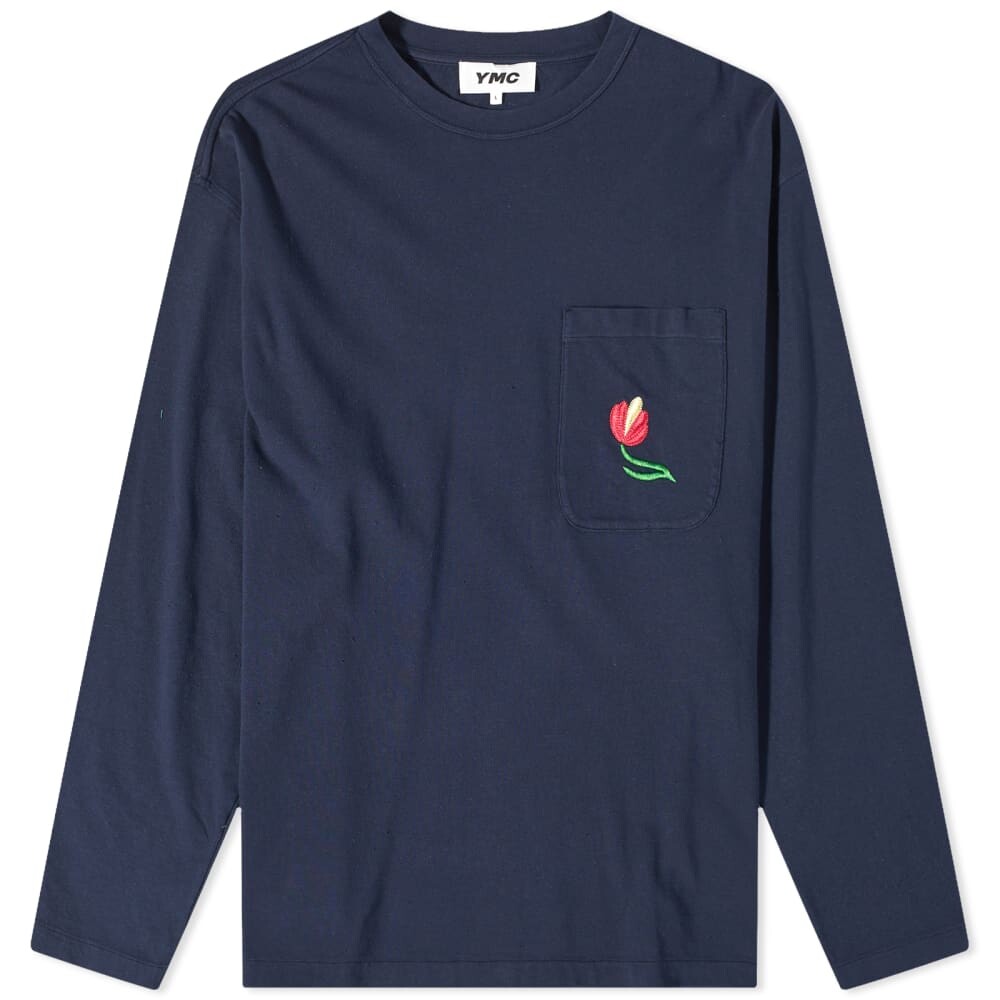 

Футболка YMC Monterey Long Sleeve Tee, Серый