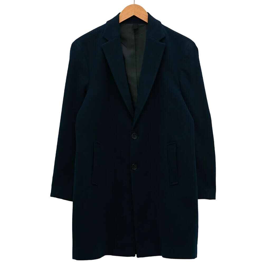 

Пальто LCW Vision Standard Pattern Jacket Collar Thick, темно-синий
