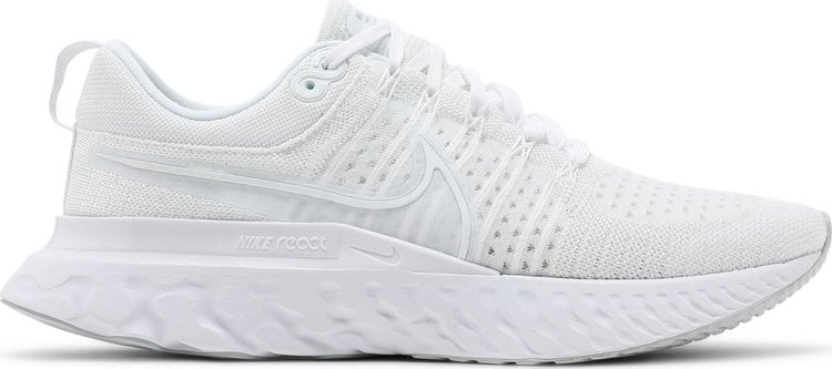 Nike flyknit react on sale white