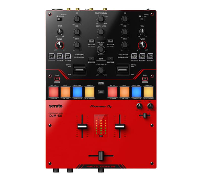 

Pioneer DJM-S5 2-канальный цифровой микшер Serato черный / красный DJM-S5 2-Channel Serato Digital Mixer